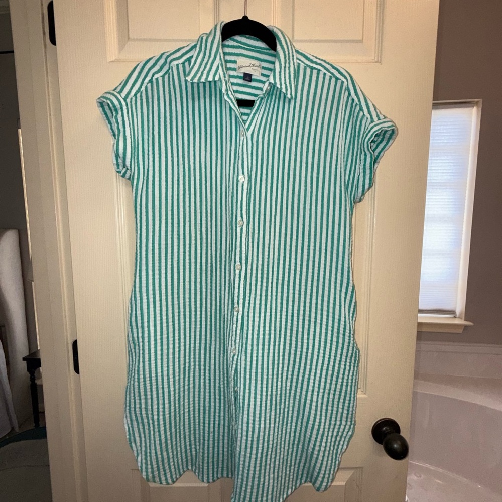 Universal Thread Striped Oversized Mini Dress